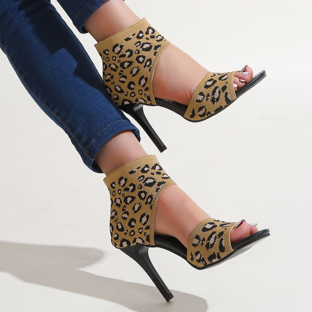 Savannah – Stretch Knit High Heel Sandals